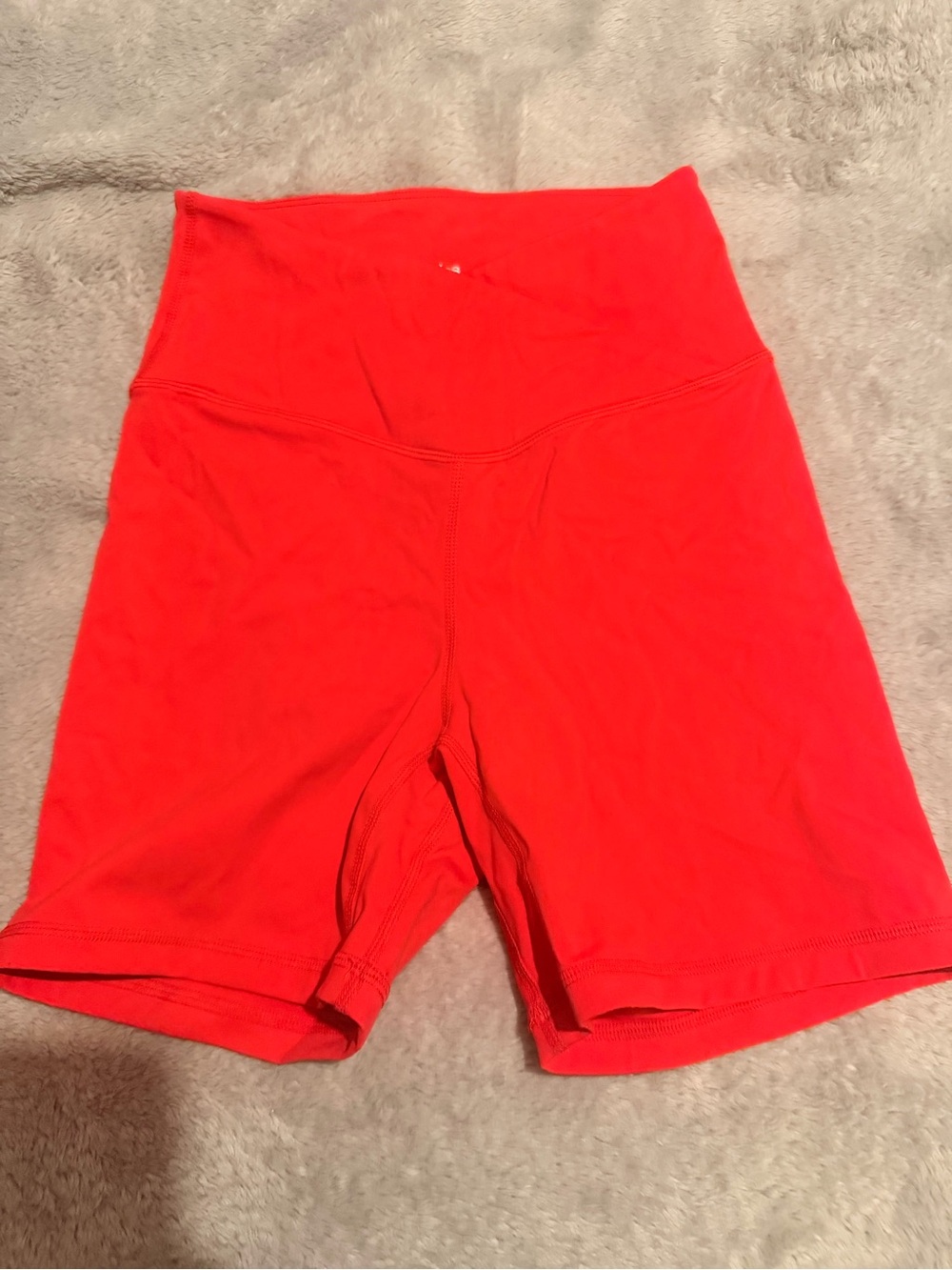 Women’s High-Waist Red Active Shorts